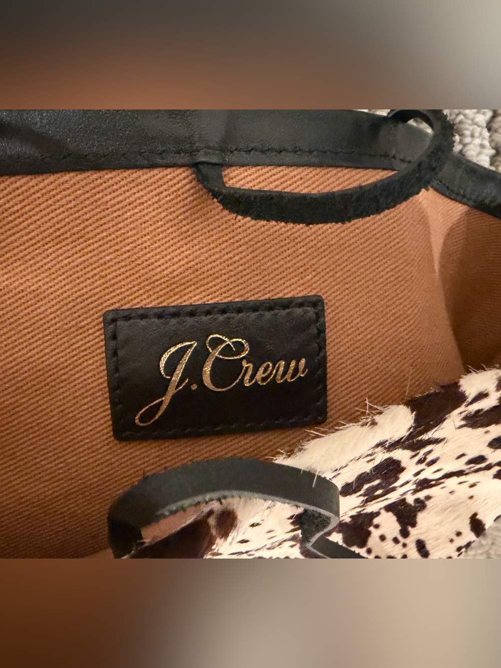J.Crew Berkeley Bucket Bag in Leather and Calf Hair - Picture 8 of 10